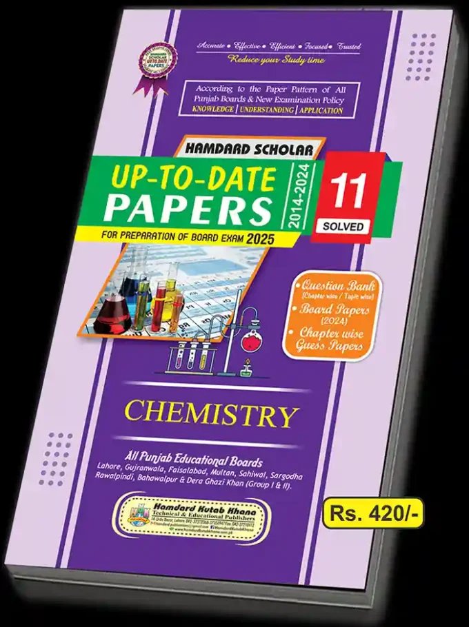 CHEMISTRY UP TO DATE PAPERS FIRST YEAR
