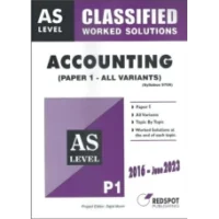 AS Level Classified Accounting P1 (All Variants)