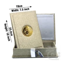 Holy Quran 11 Line With Rose Box 376SGLTB-Rose Box 376SGLTB-GOLD